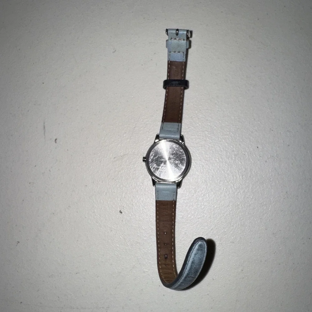 Timex Color Pop Watch Women 30mm Silver Tone Blue Easy Reader Indiglo New Batter